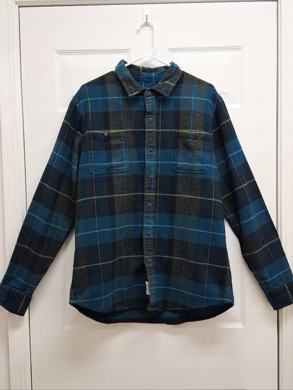 Schott Bros NYC Flannel Plaid Button Up Shirt Shacket Large SH2135 Workwear